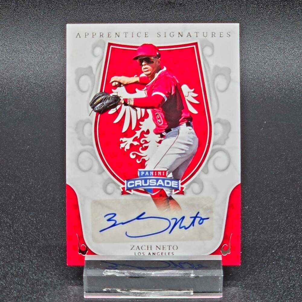 Zach Neto 2024 Crusade Apprentice RC Auto Los Angeles Angels Rookie